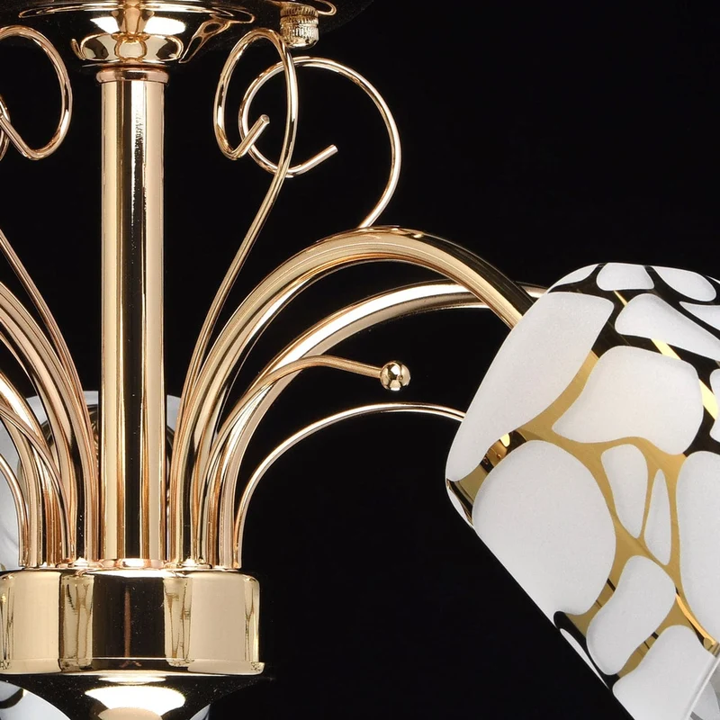 Plafonnier Doré Led