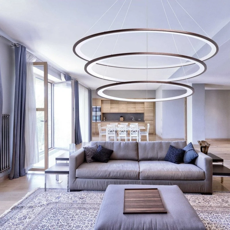 Lustre Plafond Haut Salon