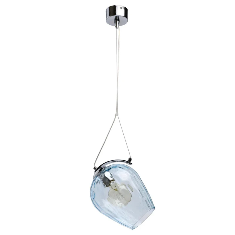 Suspension Verre Bleu