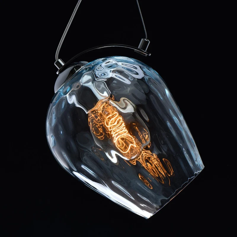 Suspension Verre Bleu