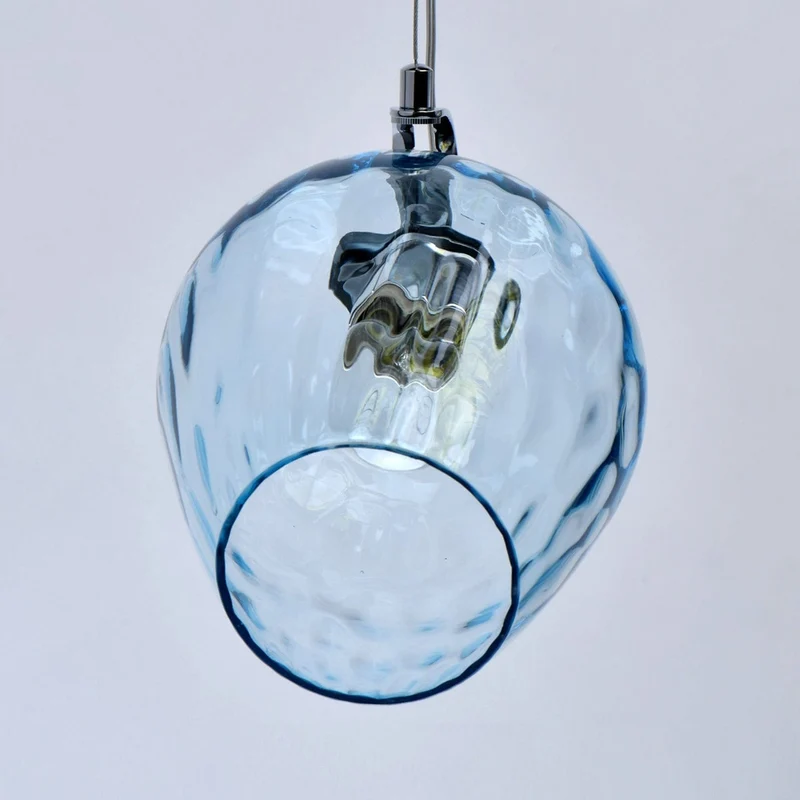 Suspension Verre Bleu