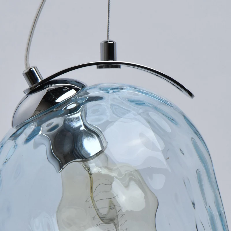 Suspension Verre Bleu