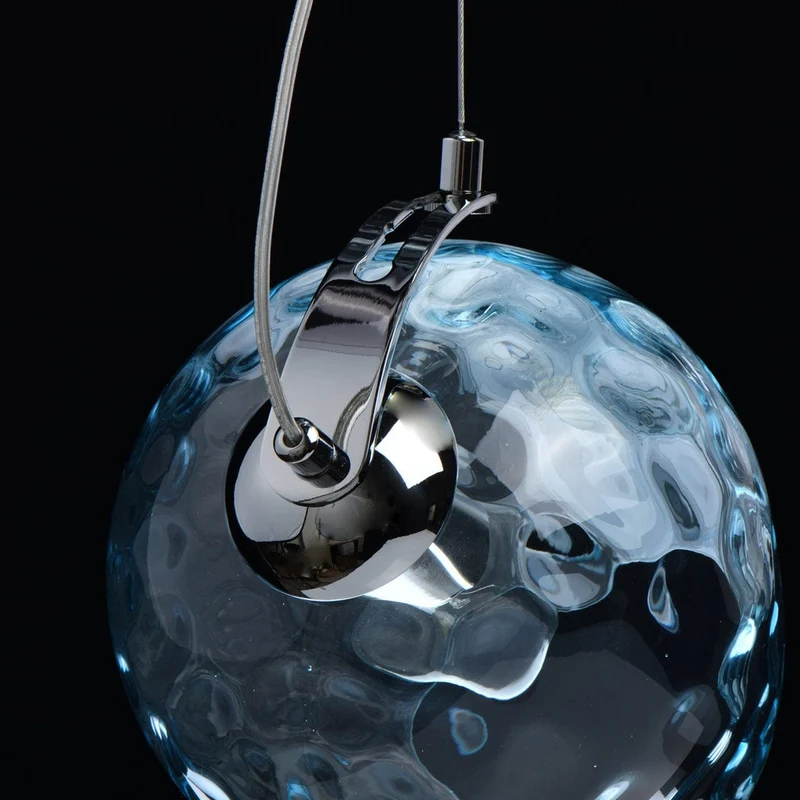 Suspension Verre Bleu