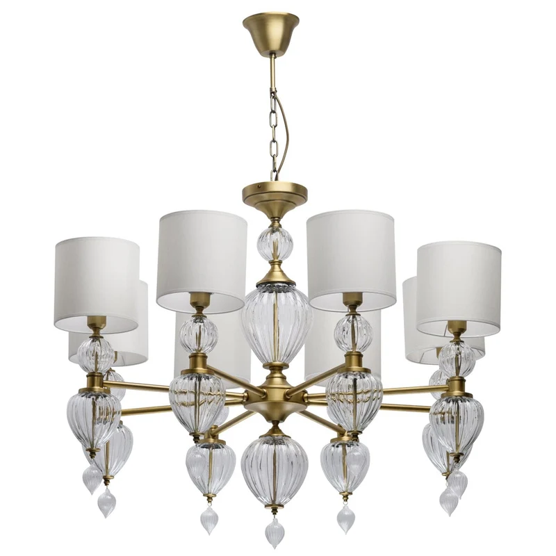 Vieux Lustre En Laiton
