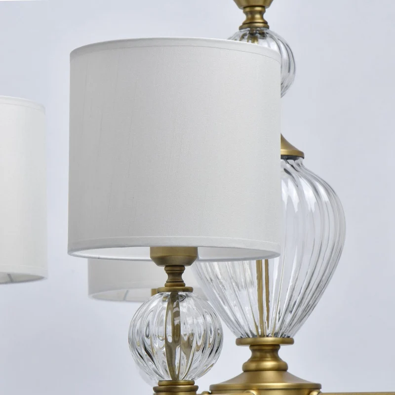 Vieux Lustre En Laiton