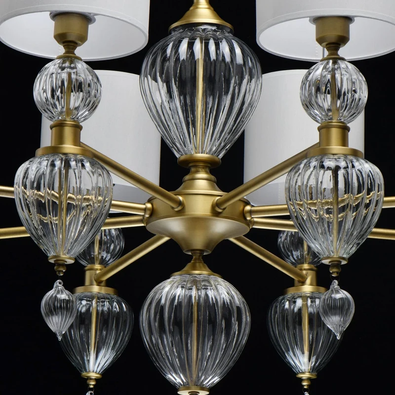 Vieux Lustre En Laiton