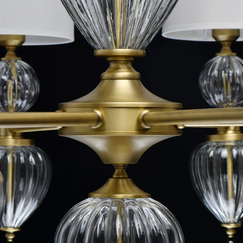 Vieux Lustre En Laiton