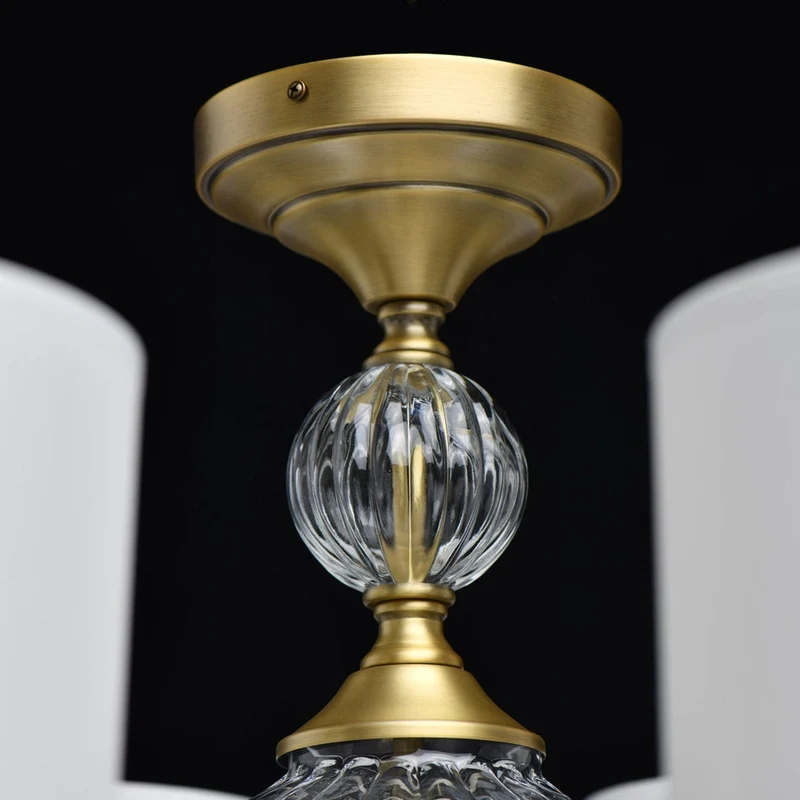 Vieux Lustre En Laiton
