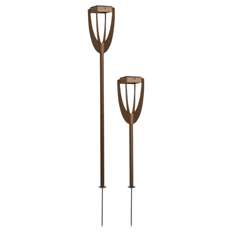 Les Jardins Tulip Adjustable Solar Torch to spike or to fix