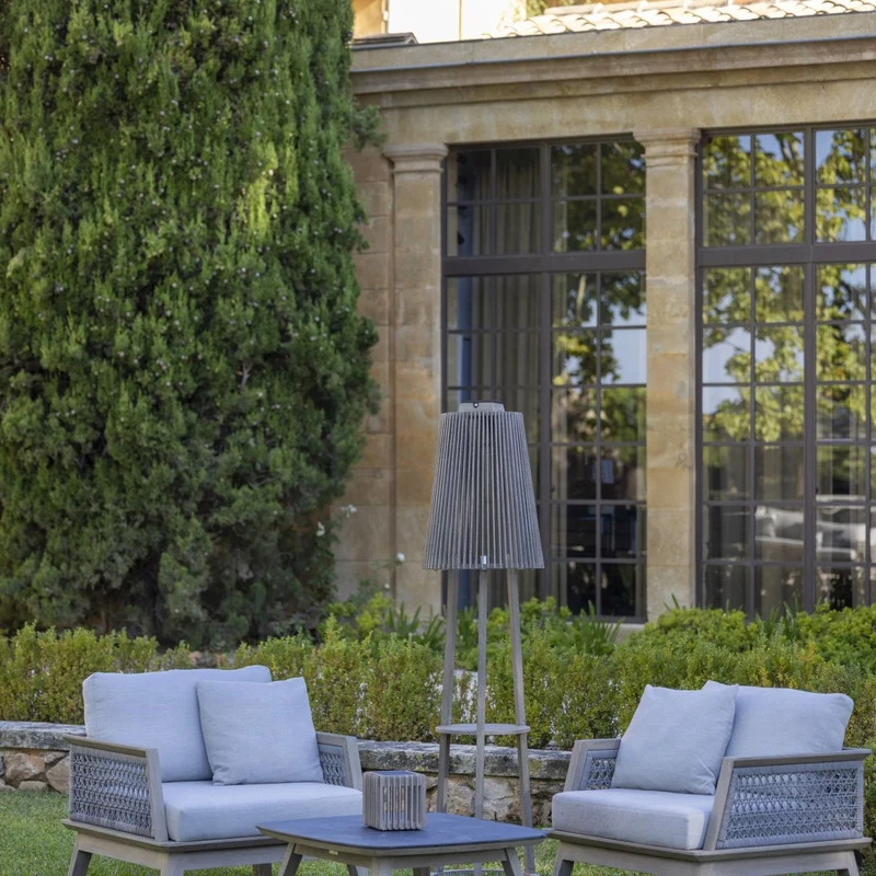 Les Jardins Tecka Solar Floor Lamp