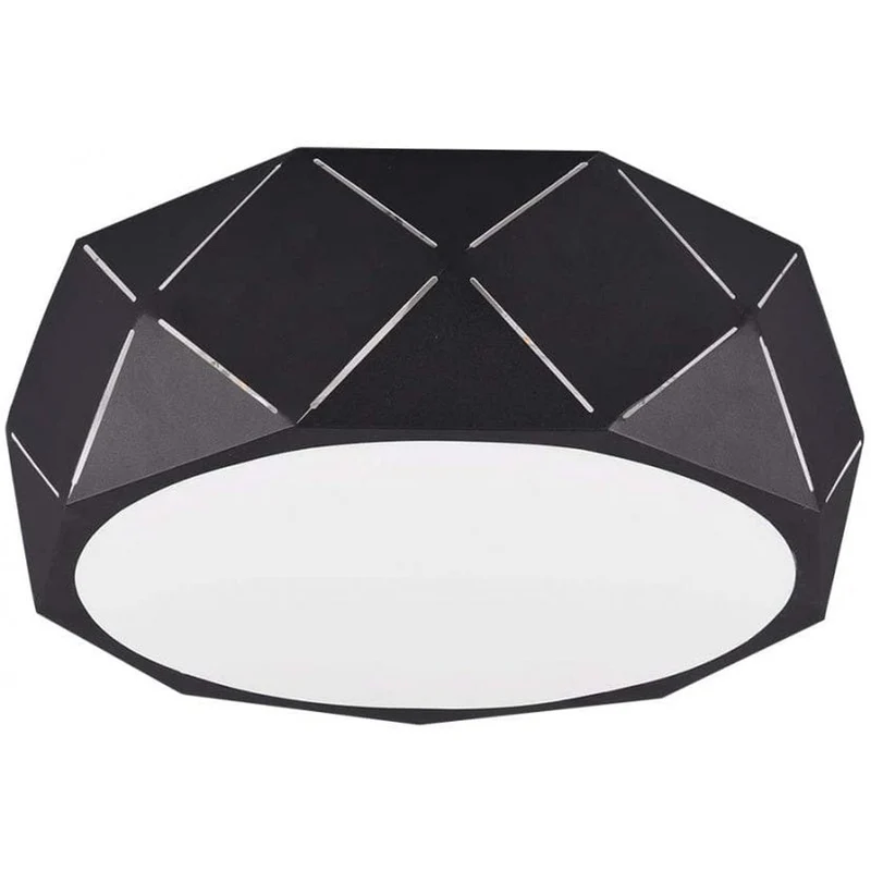 Plafonnier Cylindrique Noir