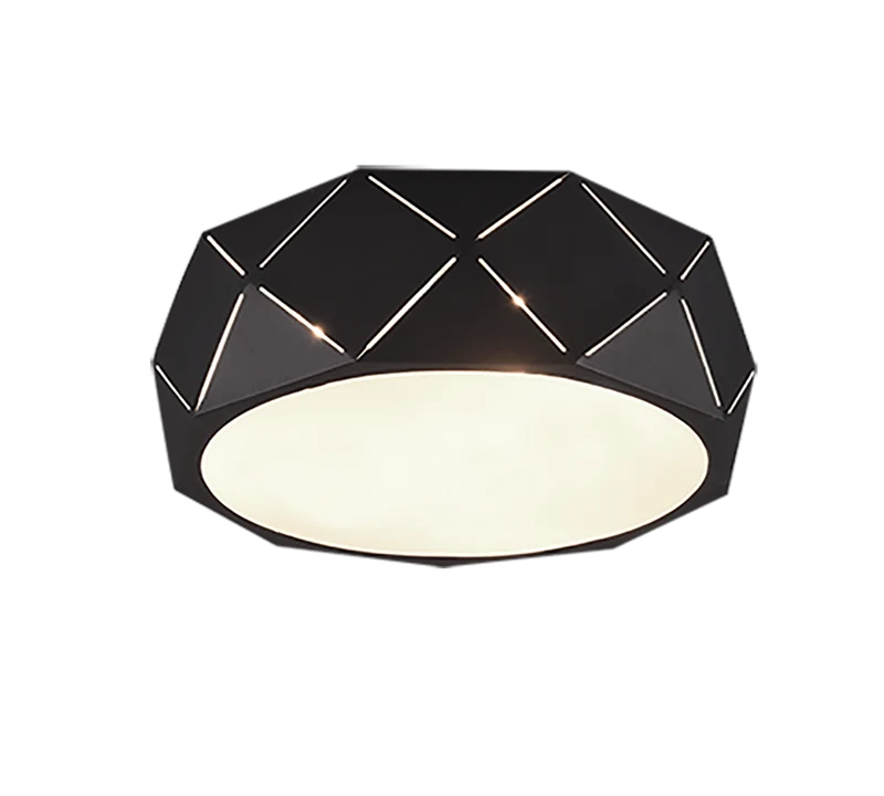 Plafonnier Cylindrique Noir