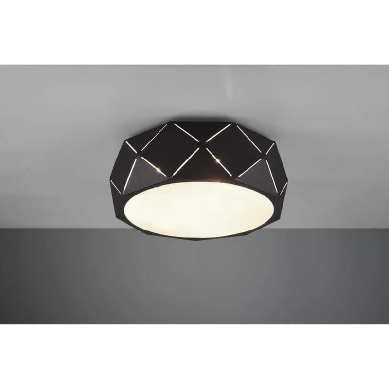 Plafonnier Cylindrique Noir