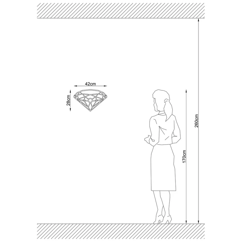 Applique Murale Diamant