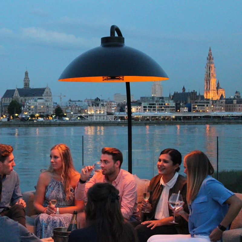 Heatsail Dome Patio Heater + Lamp - White Version