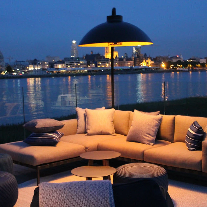 Heatsail Dome Patio Heater + Lamp - White Version