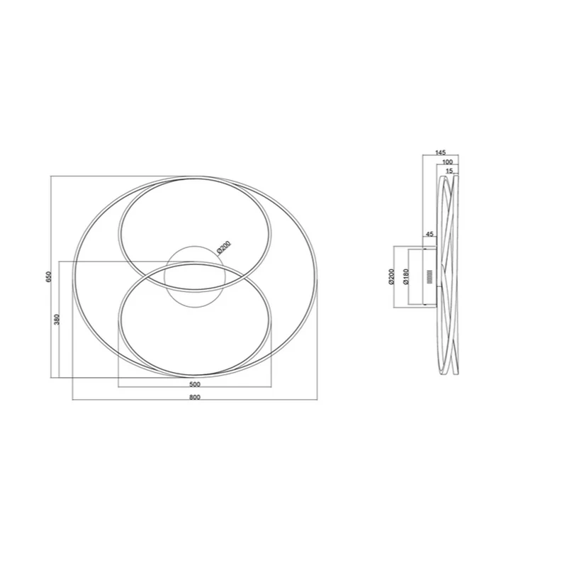 Plafonnier Moderne Led Design Spirale