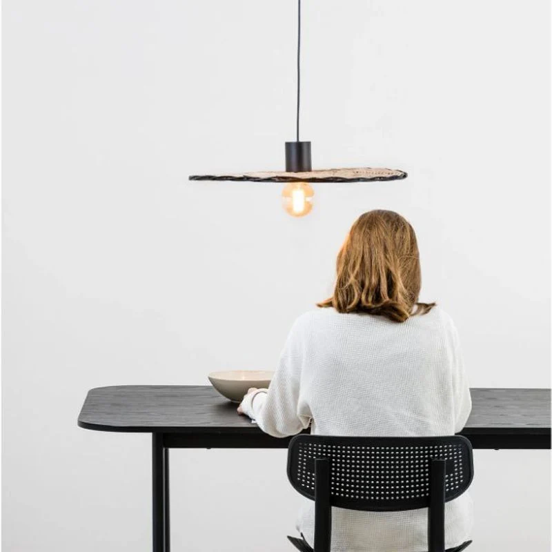 Faro Costas Black-Rattan Pendant Lamp