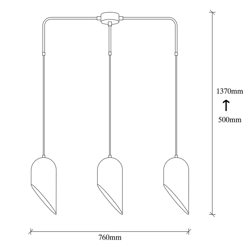 Suspension Vintage 3 Lampes