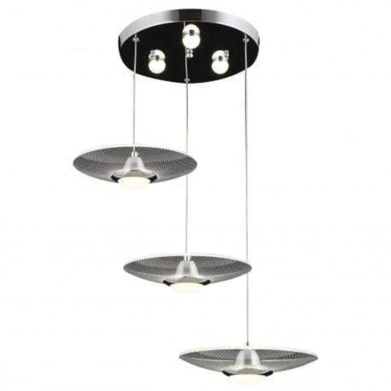 Suspension Chromé Led