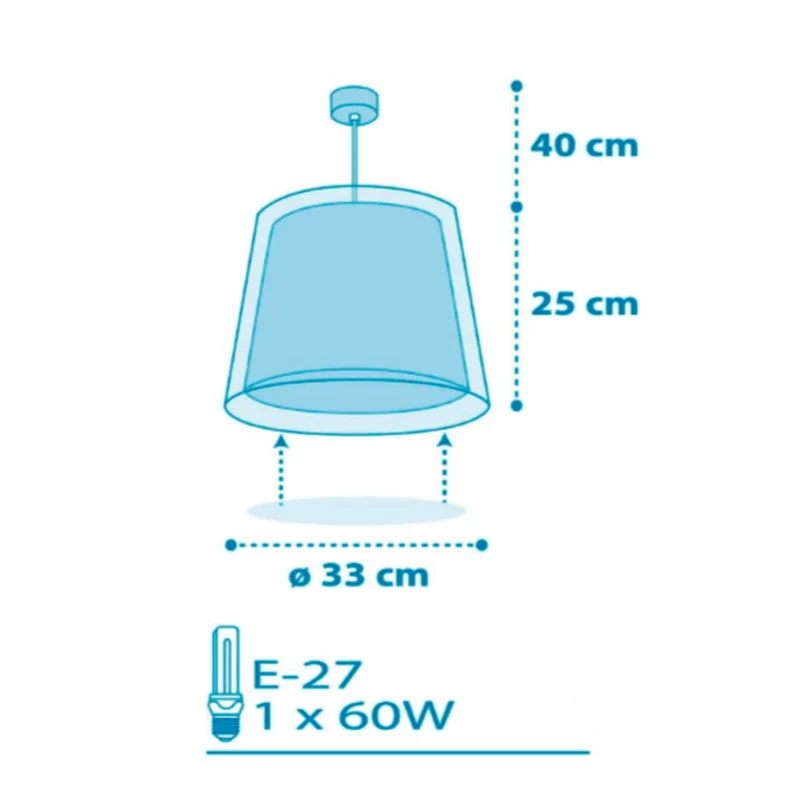 Suspension Bleu Chambre