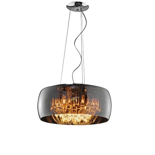 Suspension Style Industriel Noir