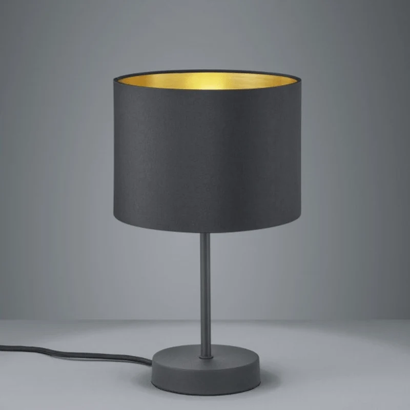 Lampe De Chevet Noir Et Doré