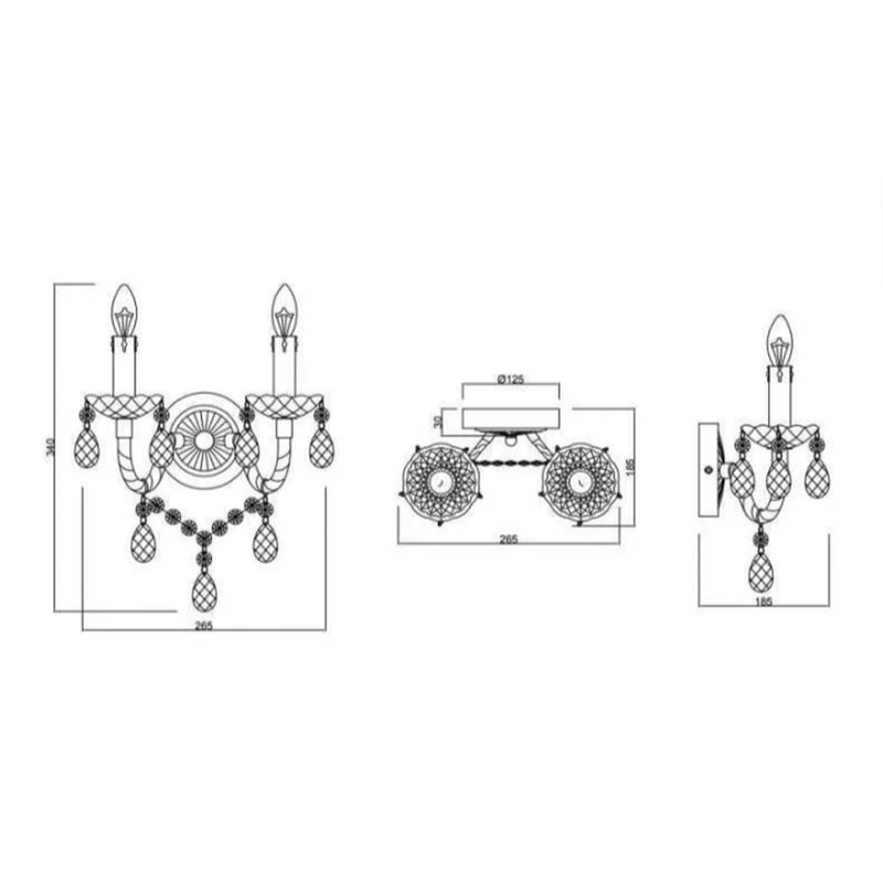 Applique Murale Verre Transparent