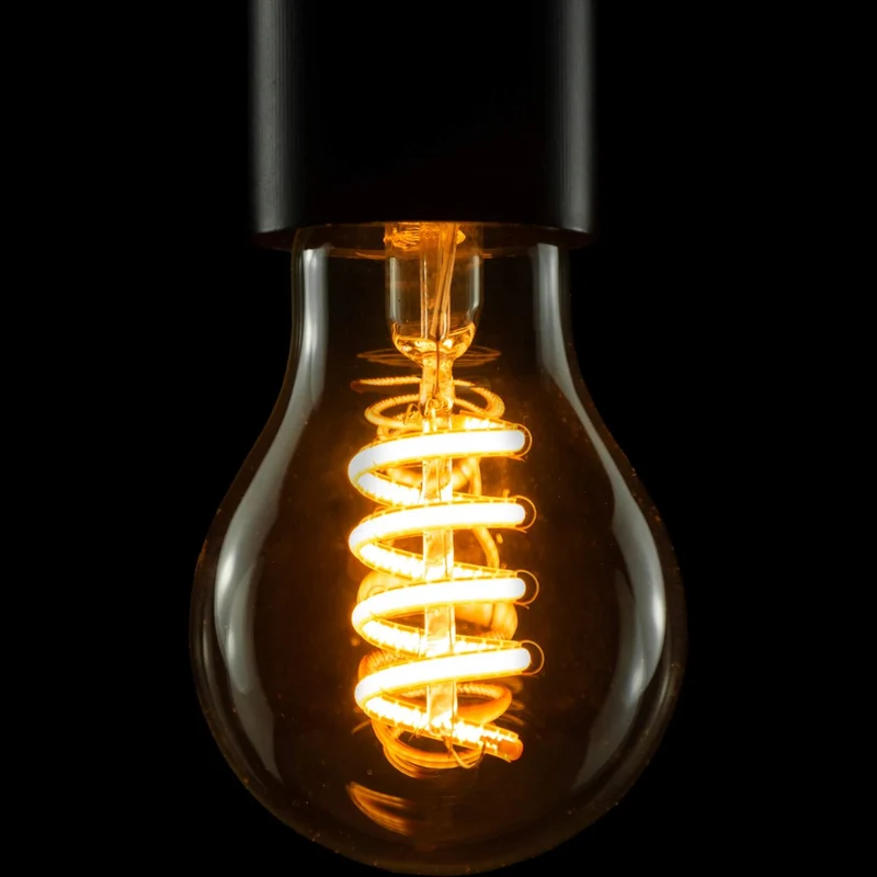 Segula Ambient LED Bulb Curved Spiral E27 A60 Clear - 460lm 2000K to 2700K - Dim to warm