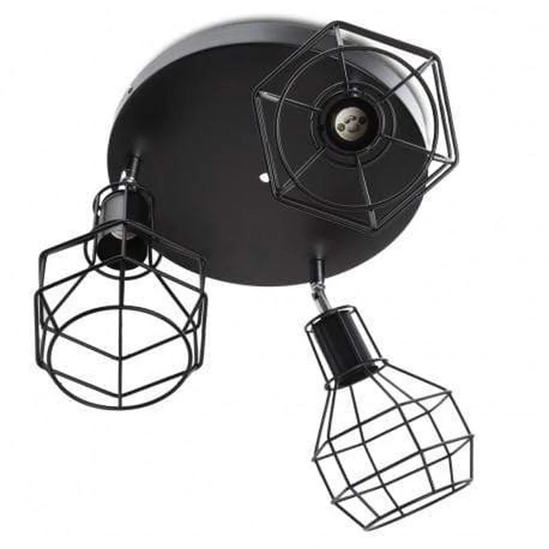 Plafonnier 3 Lampes Noir