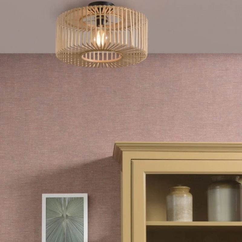 Luminaire Rotin Bambou