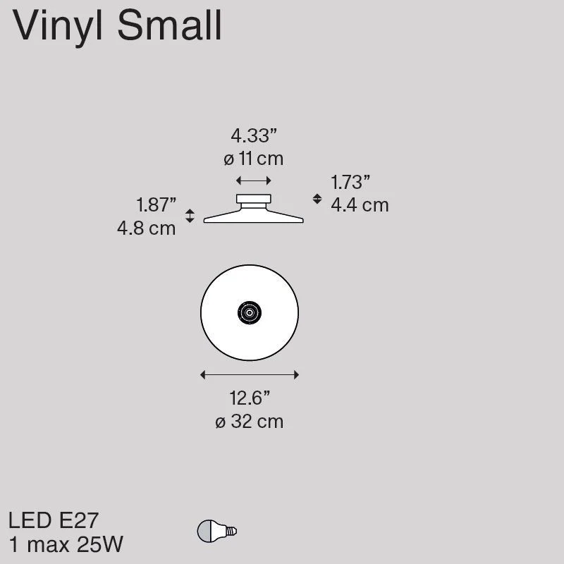 Diesel by Lodes Vinyl Wall - Ceiling Lamp