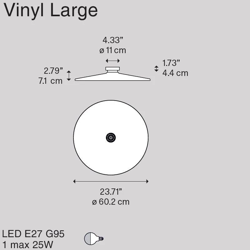Diesel by Lodes Vinyl Wall - Ceiling Lamp
