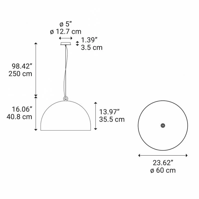 Diesel by Lodes Urban Concrete Large Pendant Lamp