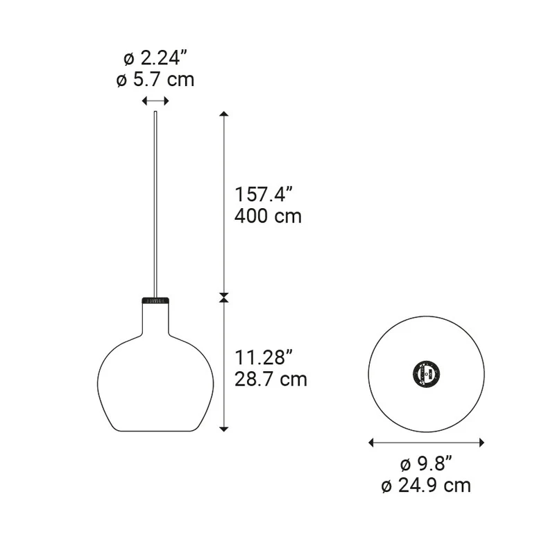 Diesel by Lodes Flask Pendant Lamp