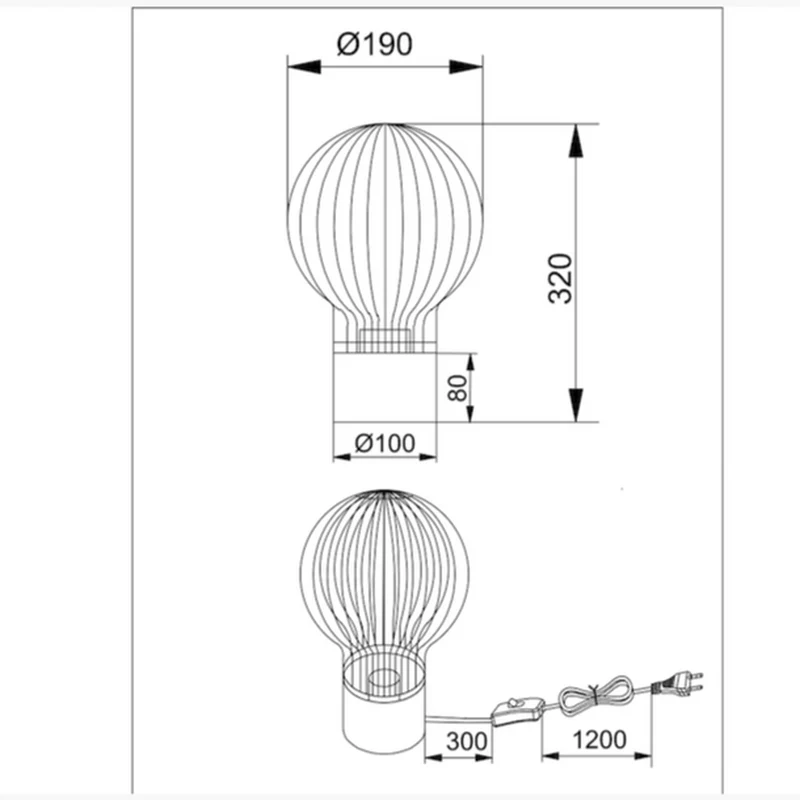 Lampe Acier