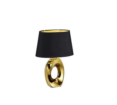 Lampe Noir Et Doré