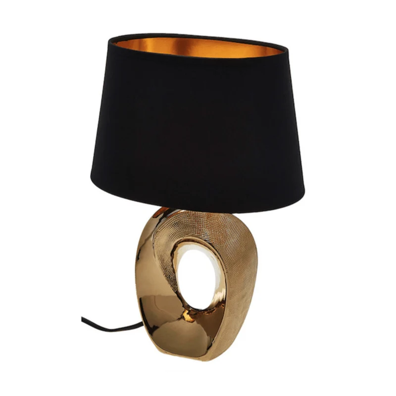 Lampe Noir Et Doré