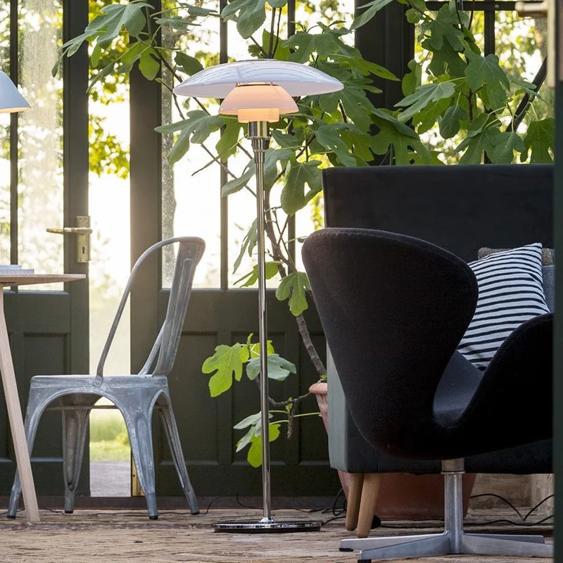Louis Poulsen PH 4½-3½ Glass Floor Lamp