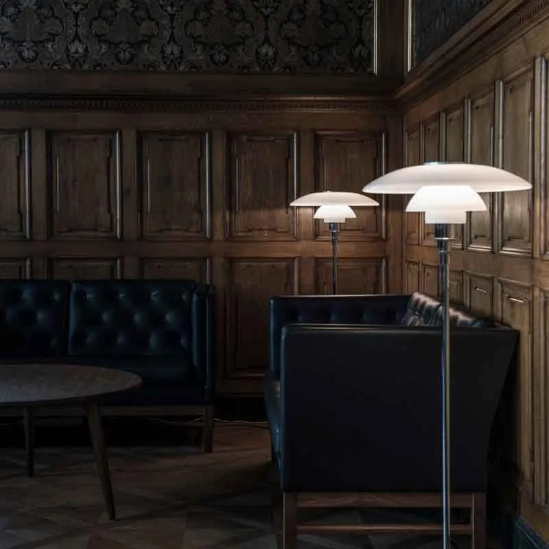 Louis Poulsen PH 4½-3½ Glass Floor Lamp