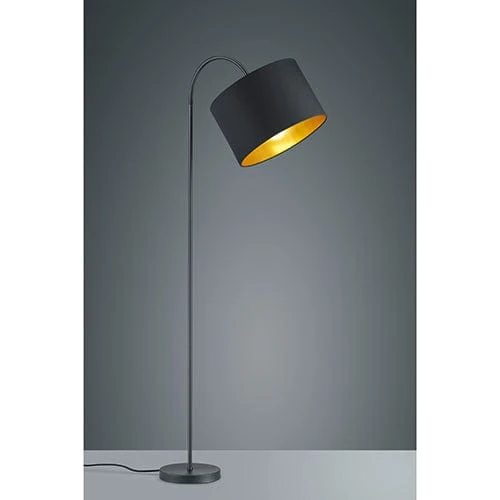 Lampadaire Noir Et Or