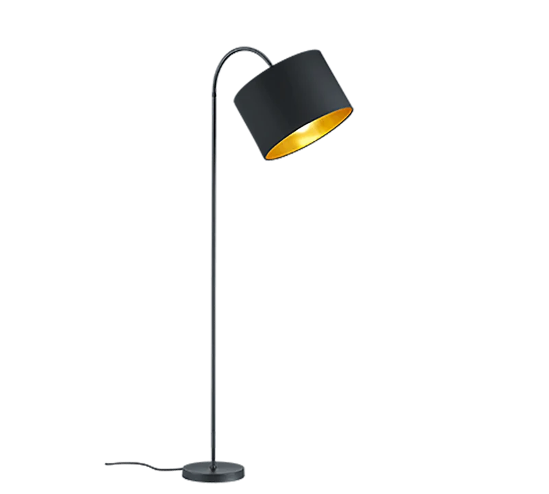Lampadaire Noir Et Or