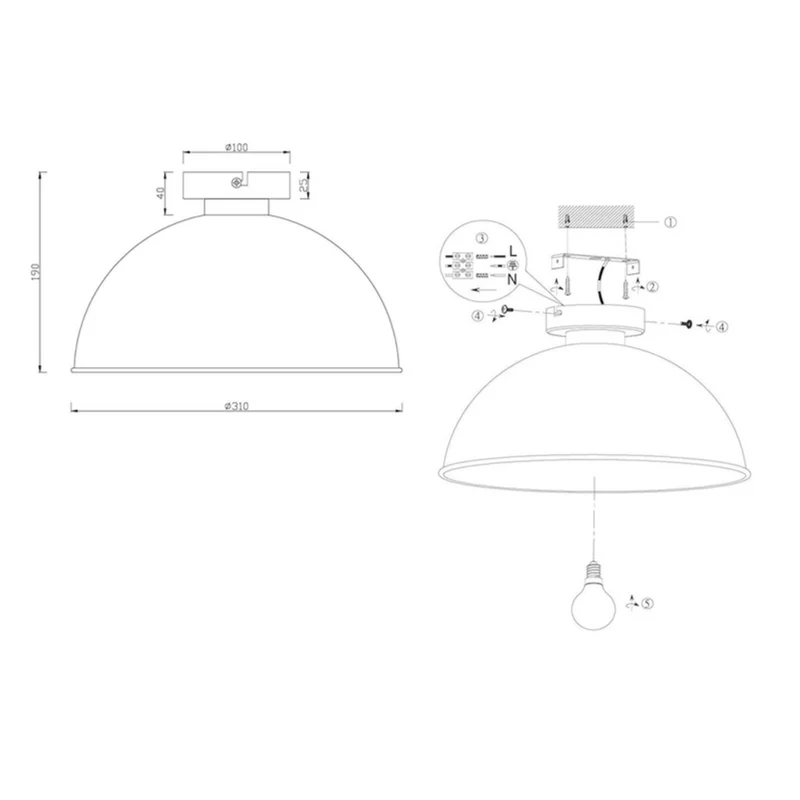 Lampe Plafond Salon Design
