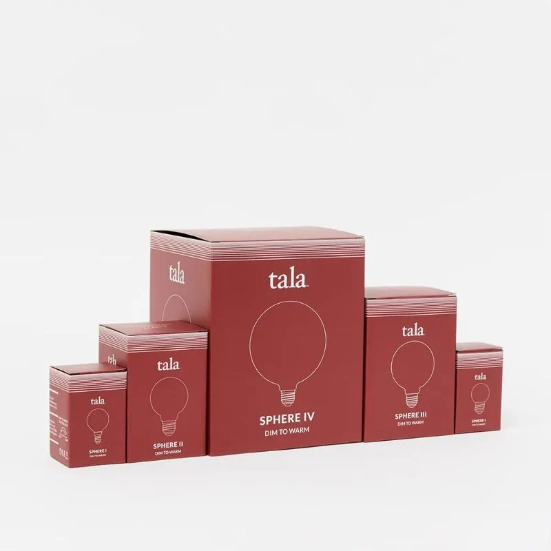 Tala Sphere II E27 G75 Matte White - 480lm 2000K to 2800K - Dim to warm
