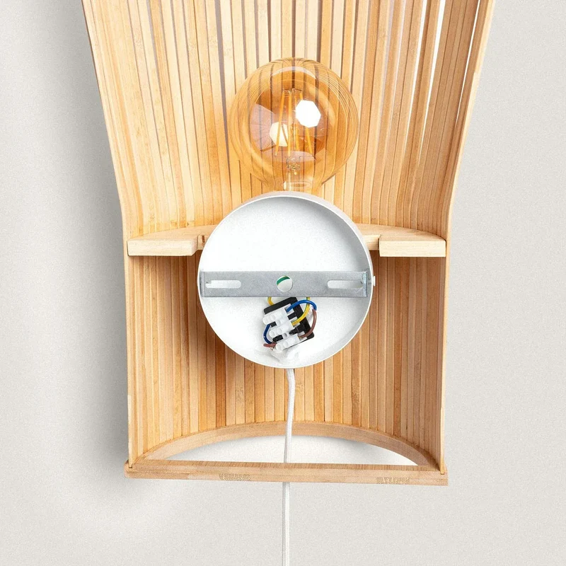 Applique Murale Spot Bambou Industriel
