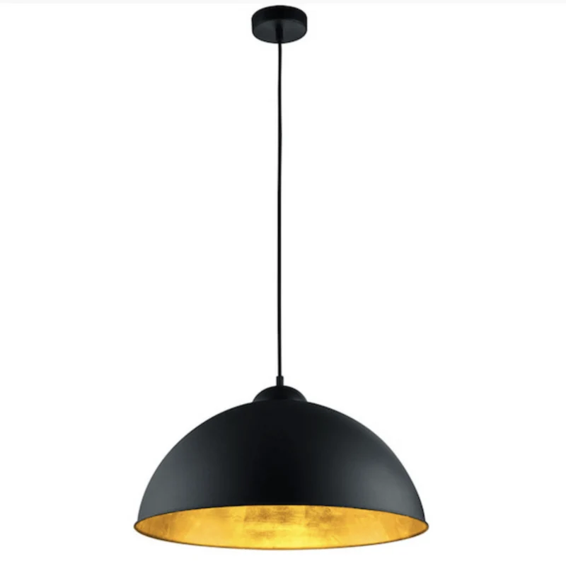 Lampe Suspension Orange Vintage