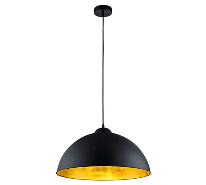 Lampe Suspension Orange Vintage