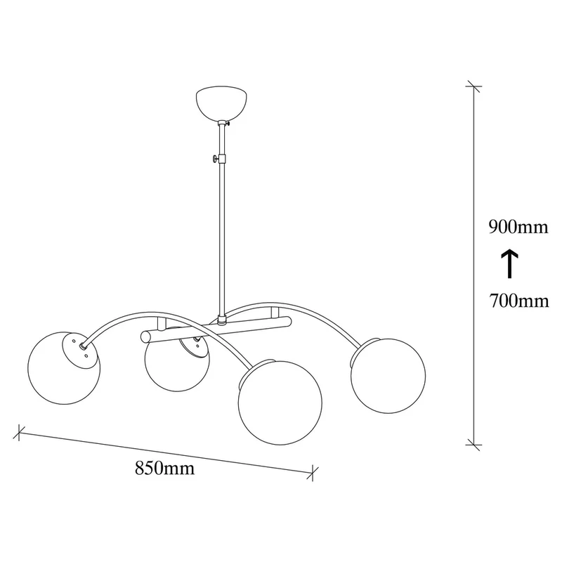 Suspension Vintage Metal