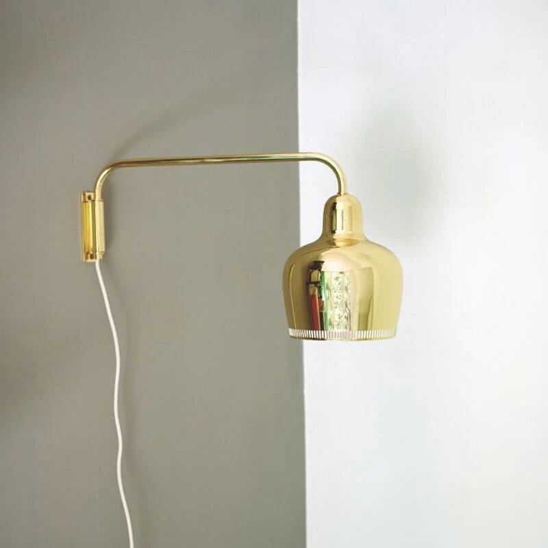 Artek A330s Golden Bell Wall Lamp