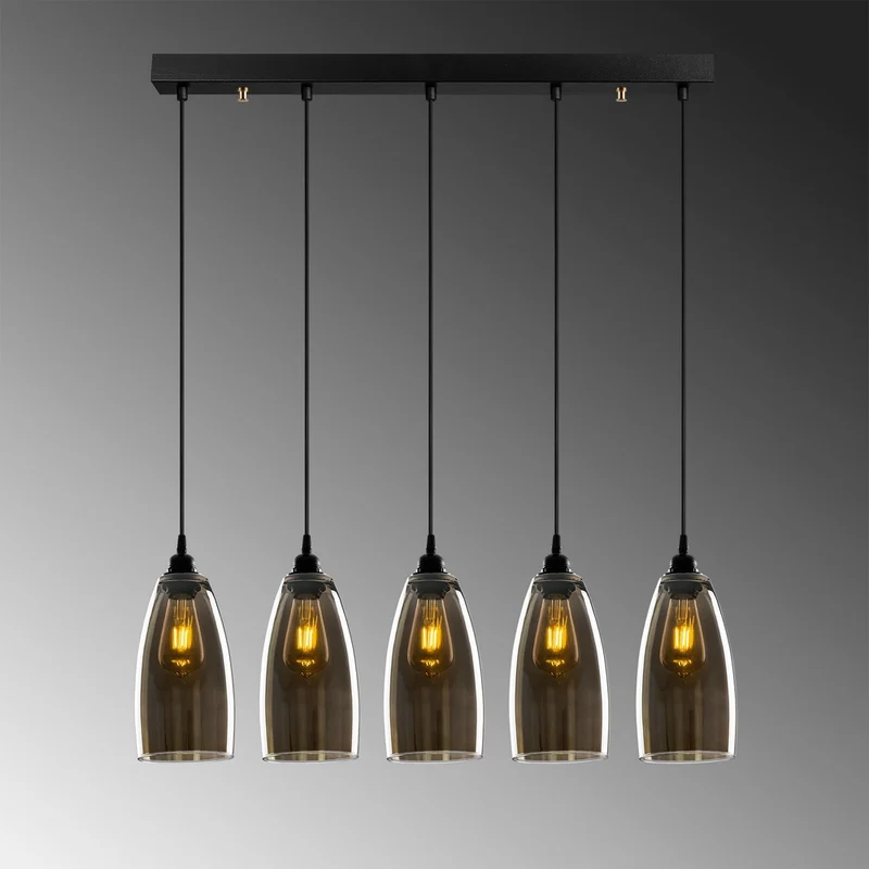 Lampe Suspension Verre Fumé
